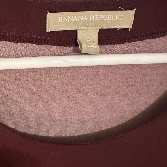 Banana Republic Red Abstract Pattern 3/4 Sleeve Midi Dress - Picture 3 of 3